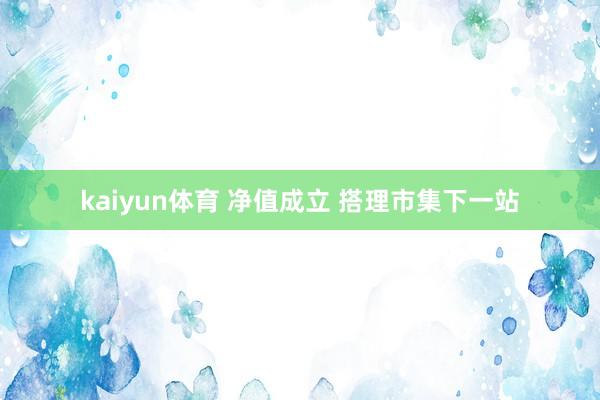 kaiyun体育 净值成立 搭理市集下一站