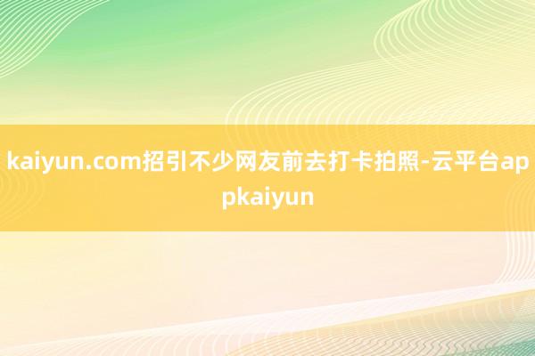 kaiyun.com招引不少网友前去打卡拍照-云平台appkaiyun