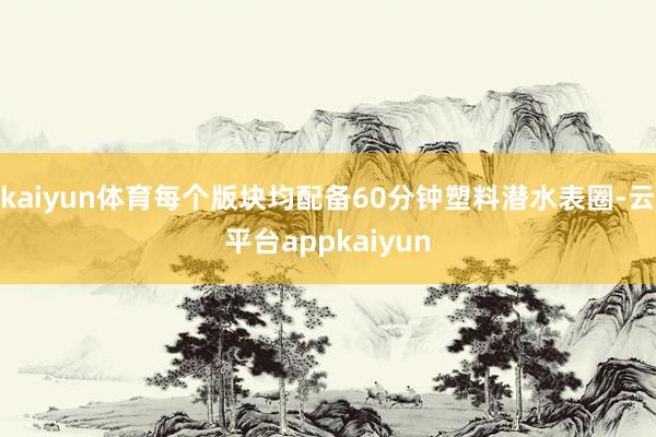 kaiyun体育每个版块均配备60分钟塑料潜水表圈-云平台appkaiyun