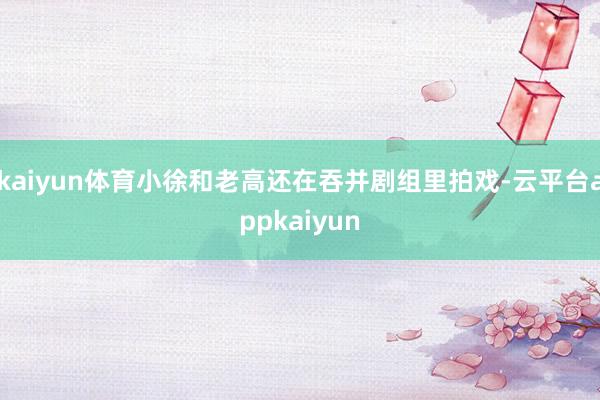 kaiyun体育小徐和老高还在吞并剧组里拍戏-云平台appkaiyun