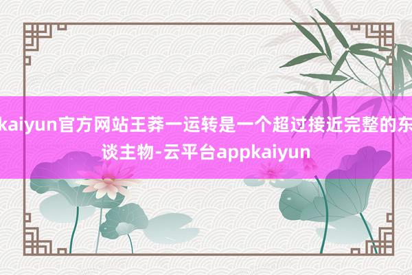 kaiyun官方网站王莽一运转是一个超过接近完整的东谈主物-云平台appkaiyun