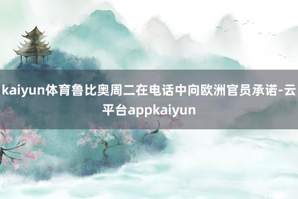 kaiyun体育鲁比奥周二在电话中向欧洲官员承诺-云平台appkaiyun